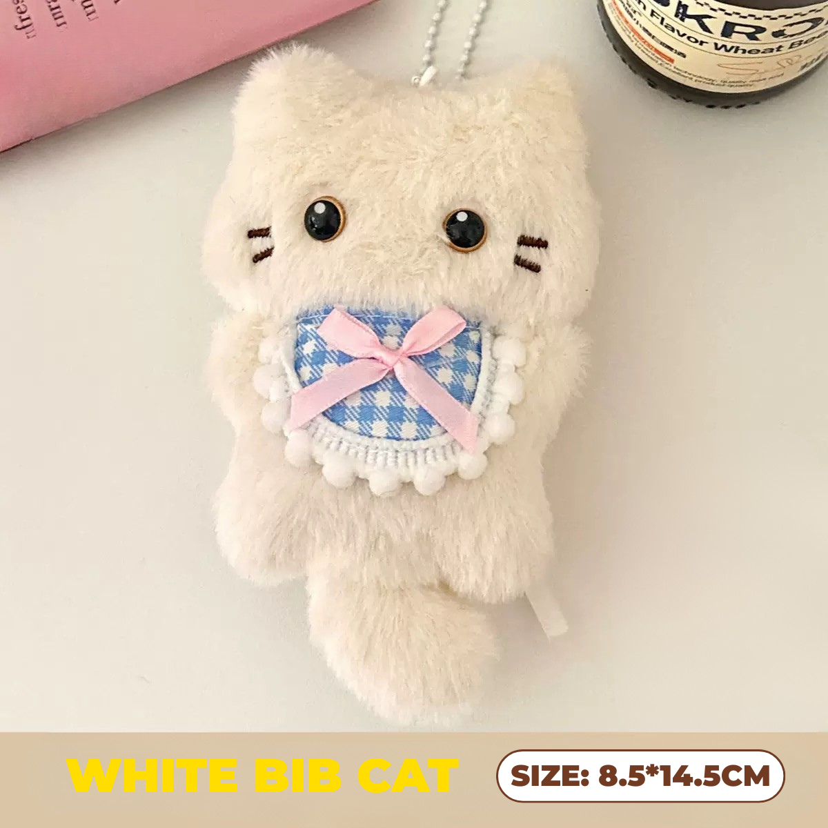 BIB CAT Plyschnyckelring