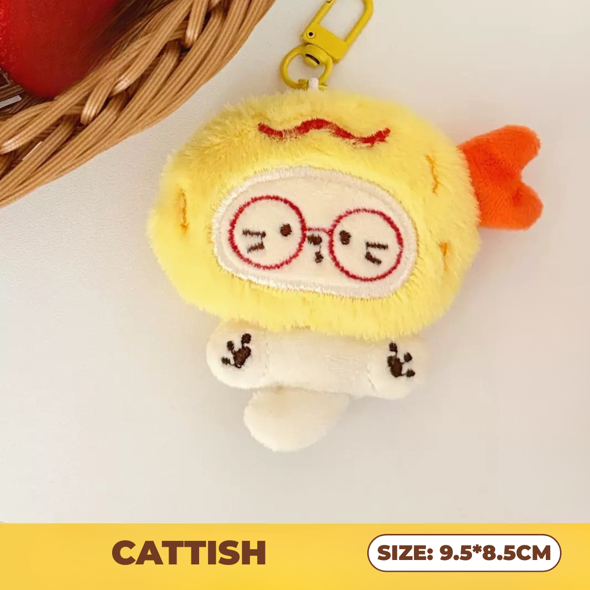 CAT FOOD Plyschnyckelring