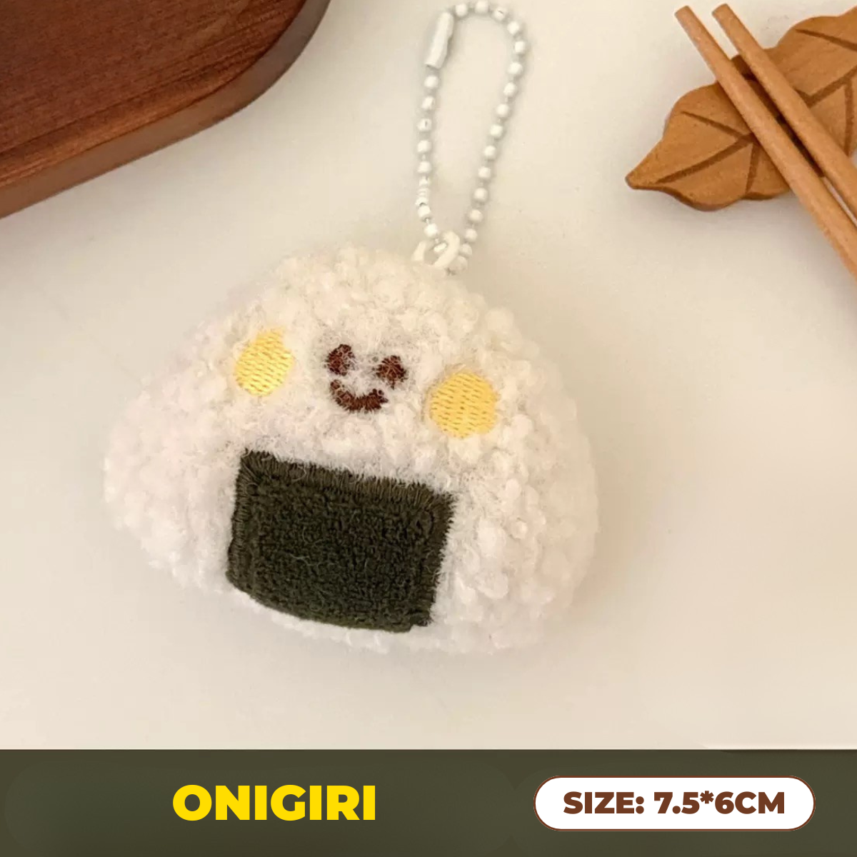 CUTE SUSHI Plyschnyckelring