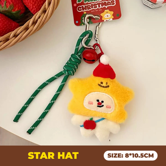 CHRISTMAS CUTIES Plyschnyckelring