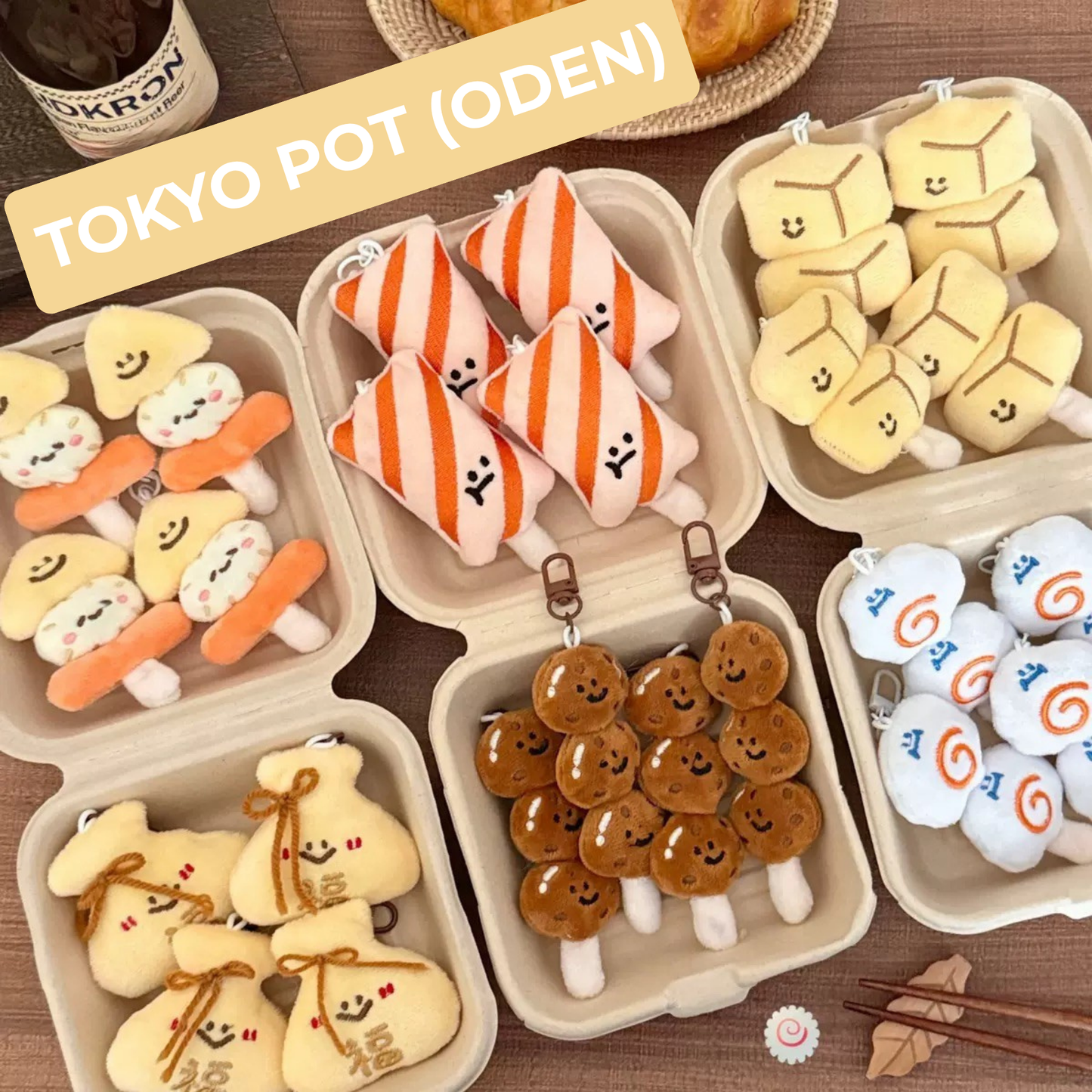 TOKYO POT(ODEN) Plyschnyckelring