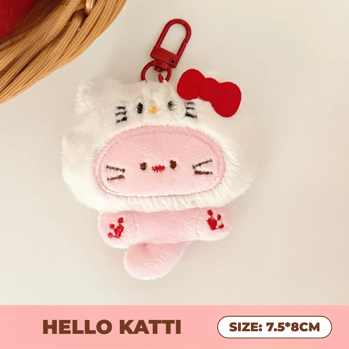 CAT FOOD Plyschnyckelring