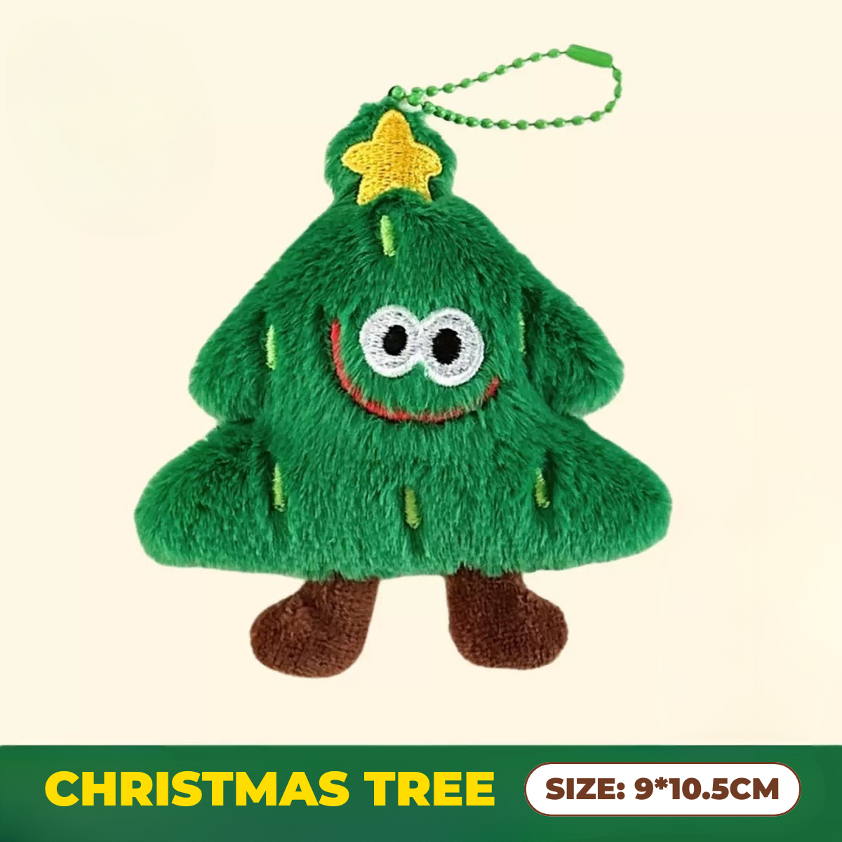 CHRISTMAS CUTIES Plyschnyckelring