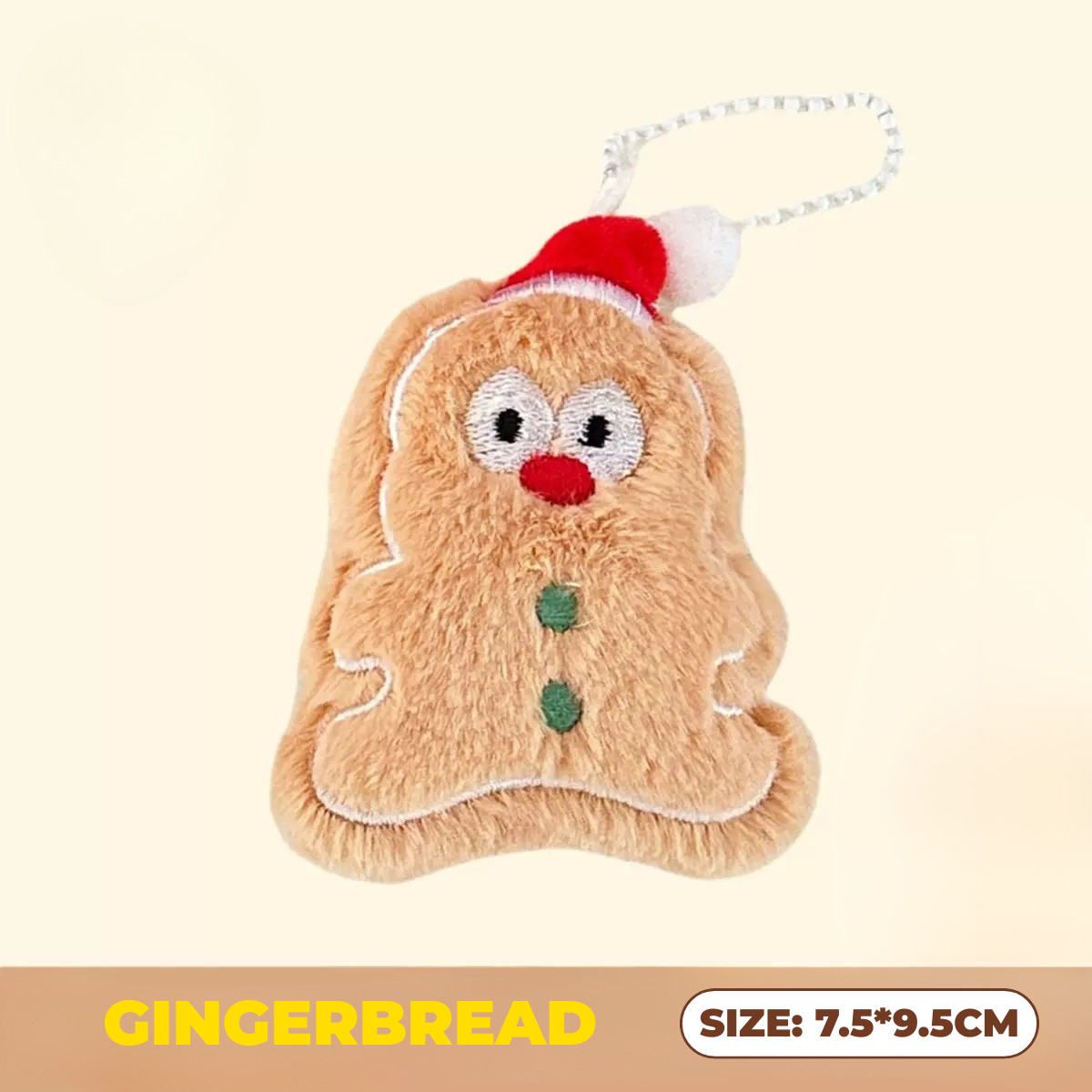 CHRISTMAS CUTIES Plyschnyckelring