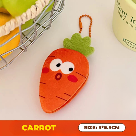 FRUIT VEGGIE Plyschnyckelring